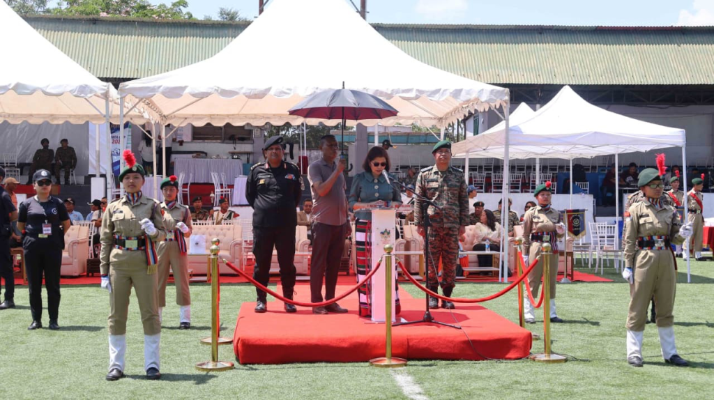 Dignitaries and NCC officials standing on the red carpet stage during the inaugural function of NCC Fest.